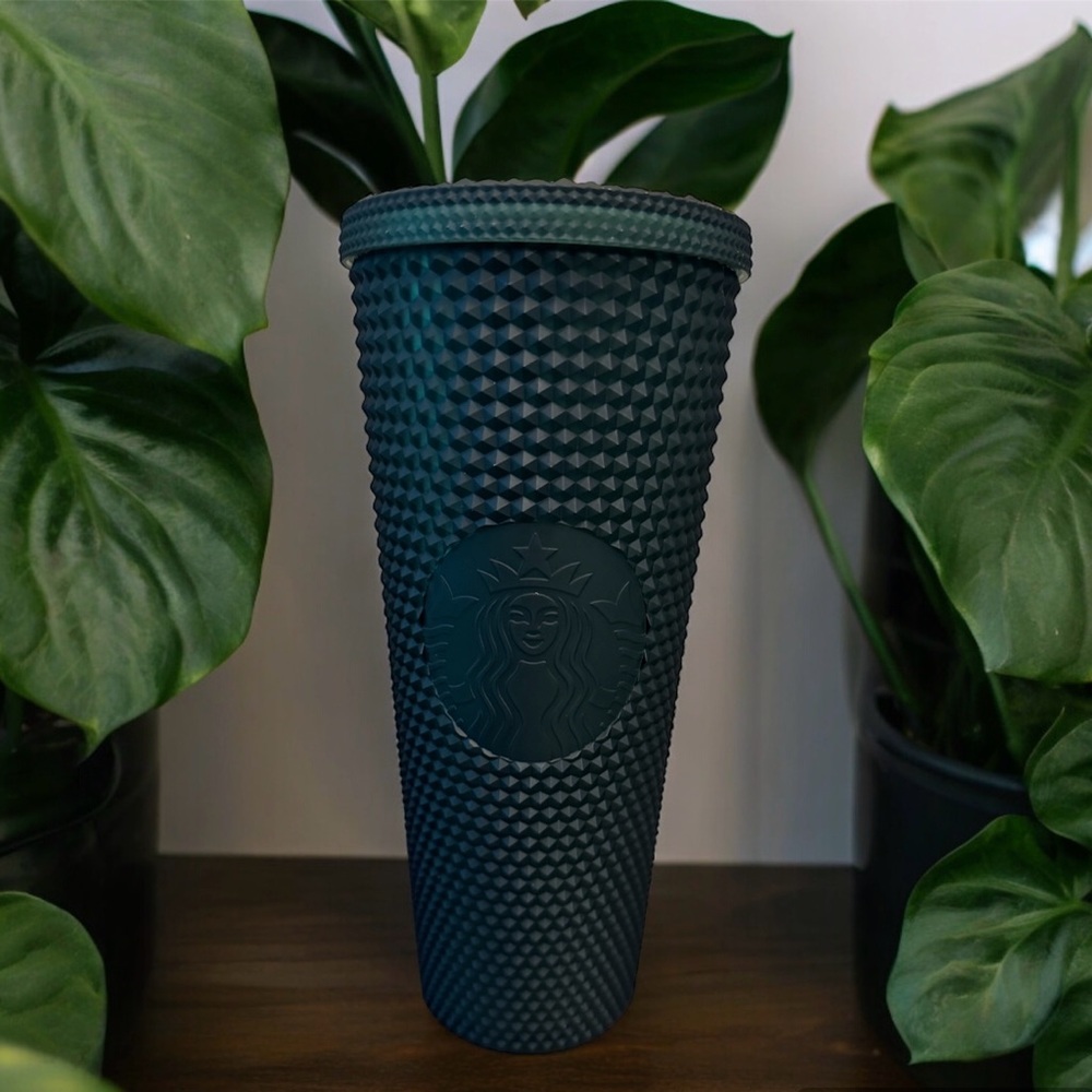 STARBUCKS Dark Green Jelly Studded Tumbler 24oz Venti - Picture 1 of 4